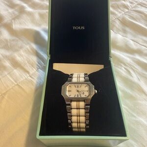 Tous Silver and Cream Watch